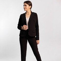 blazer feminino alfaiataria terninho preto maisa 3