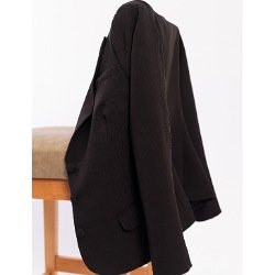 blazer feminino alfaiataria terninho preto maisa