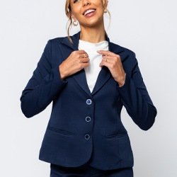 blazer feminino alfaiataria terninho azul marinho mia 250 x 250 bolinha 1