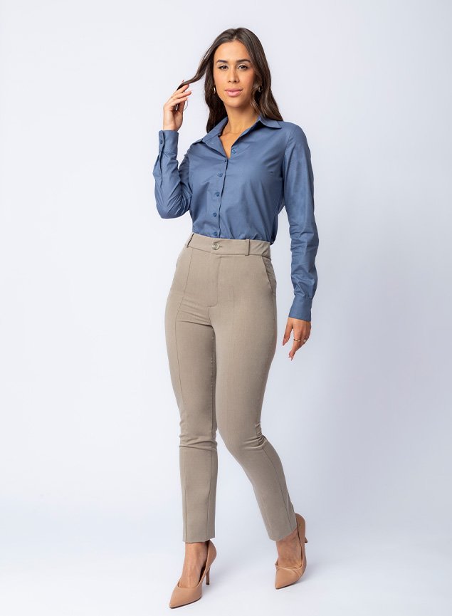Camisa Branca Feminina Camisa Por Dentro Da CalÇa Feminina Jeans