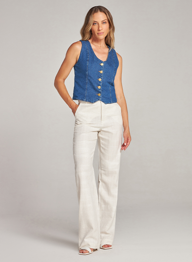 Looks CalÃ§a Jeans Com Colete Jeans Feminino Jeans Feminina