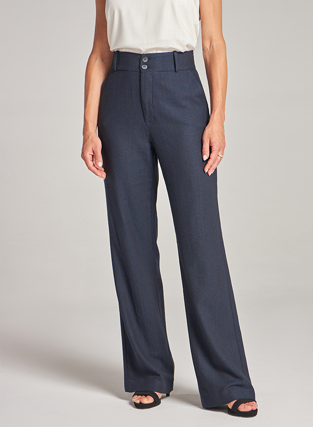 calca wide leg linho flavia