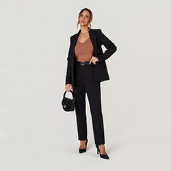 250x250 calca nilceia slim preta conjunto blazer telma regata monalisa