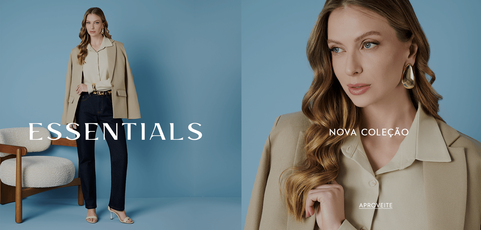 banner dektop novidades essentials tons neutros