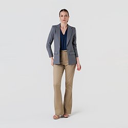 250x250 calcaflare anabela sarja camel regata azul marinho blazer cinza grafite