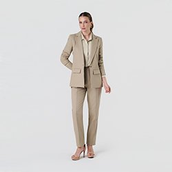 250x250 calca reta estela caqui blazer tamara caqui camisa areia daisy