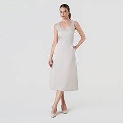 250x250 vestido cinza claro cindy midi