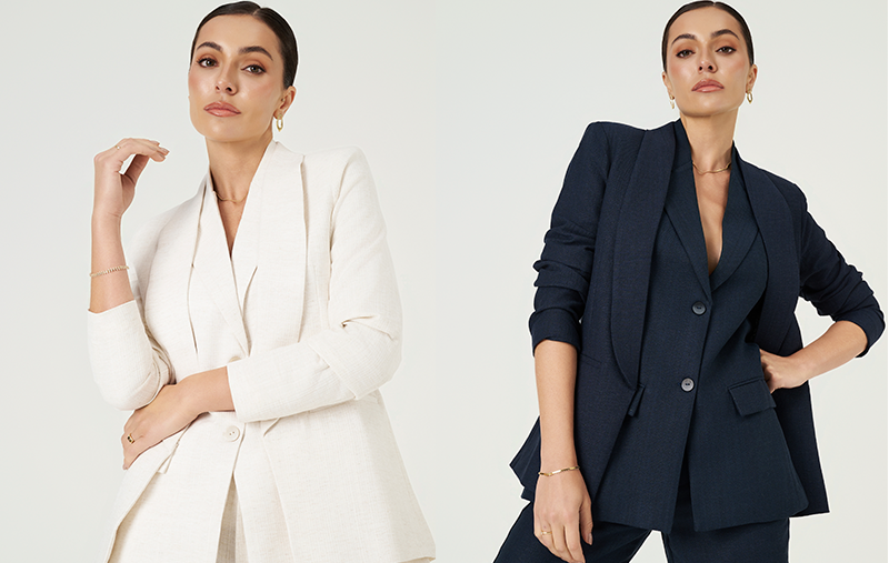 mulher trajes formais blazer