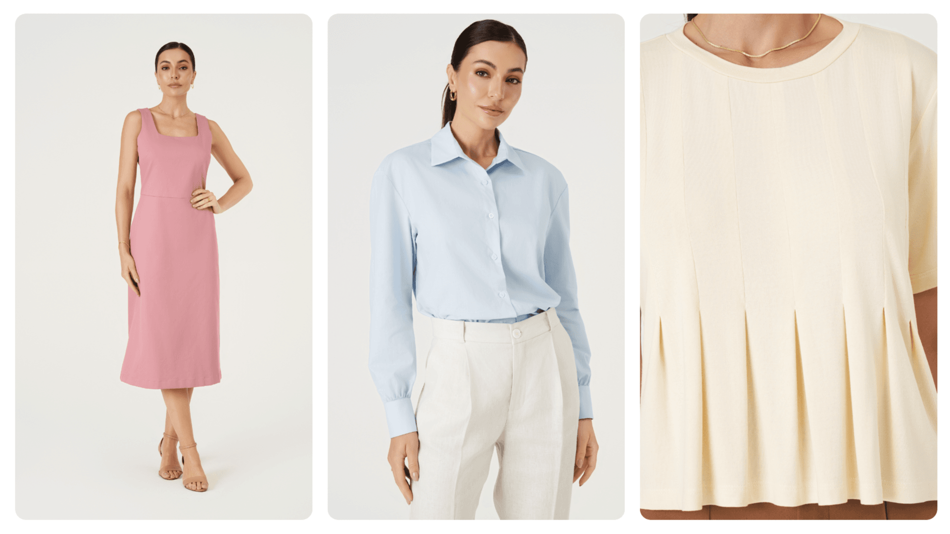 looks em tons pasteis