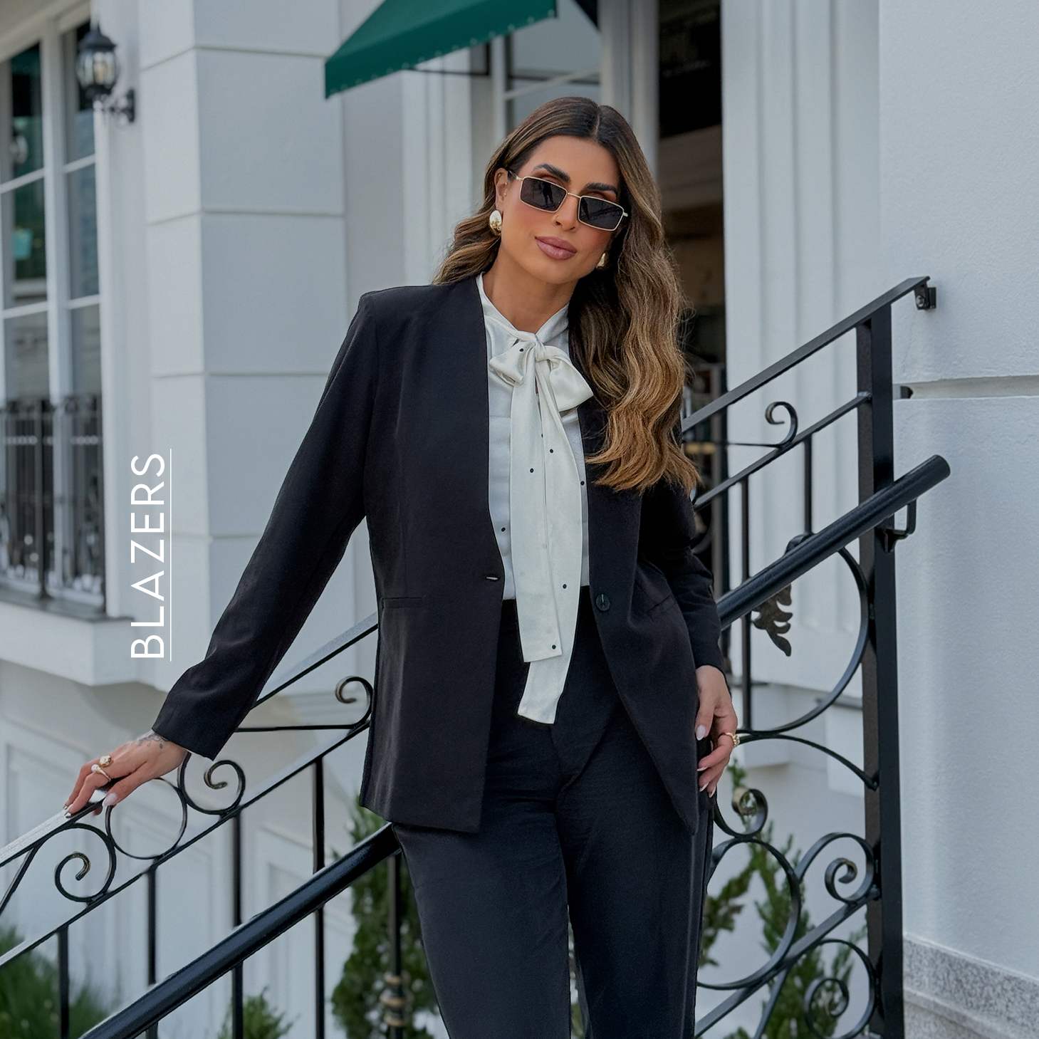 banner duplo novos blazers alfaiataria moderna feminina